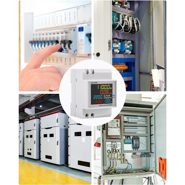 AC40-300V 100A Elmätare Förbrukningsmätare Digital Energimätare, Enfas Elmätare, AC Strömmätare KWh Mätare Ty