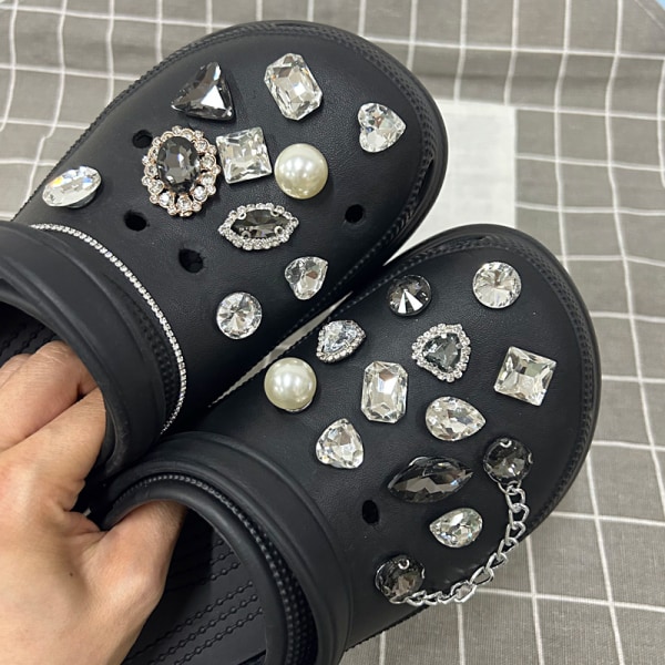 23 st 3D-träskor Sandaler Prydnader, Skosmycken, Söta Skosmycken för Träskor Sandaler Armband DIY