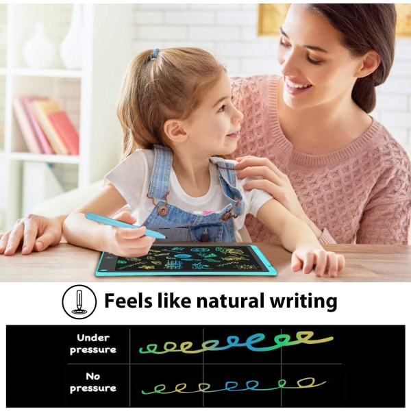 Barnleksak Pojke Present, för 2, 3, 4, 5, 6 år gammal, Blå 12 tum Barnritplatta, Suddgummi Utbildningsleksaker för Småbarn Leksaker för Födelsedag, Påsk, Chi