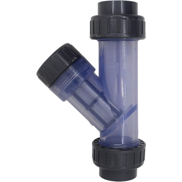 PVC Rørfilter Y Type 50mm Mesh Filter Akvarium Vanning PVC Sil Rørformet Filter … (50mm Indre Diameter)