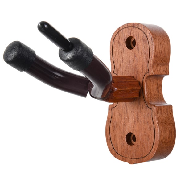 Universal krok for fiolin og erhu, mahogny heltre base, sterk krok for å henge bue