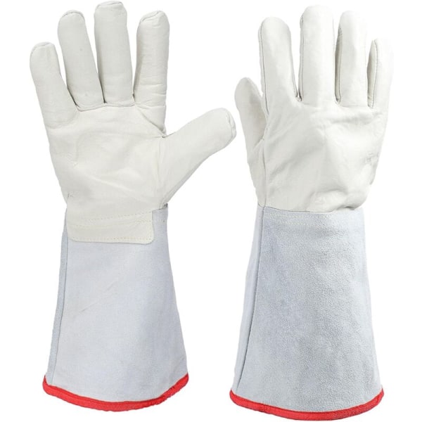 Kryogene hansker, beskyttelseshansker for flytende nitrogen, frysehansker, solide kryogene hansker, hansker for behandling med tørris, hansker for væskebeskyttelse, 40 cm
