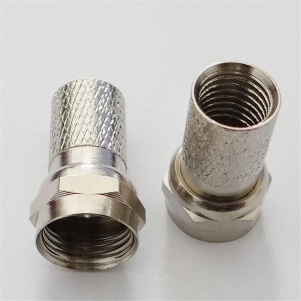 Adapter, F-type hann til hann koaksialkontakt 50 Ohm Rg6 koaksialadapter