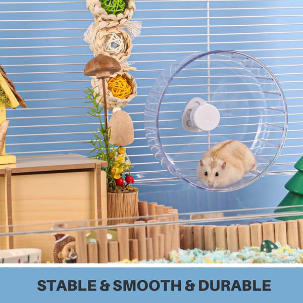 Hamsterhjul Silent 6,7 Tommer Hamster Treningshjul Basic Silent Spin Hamster Løpehjul