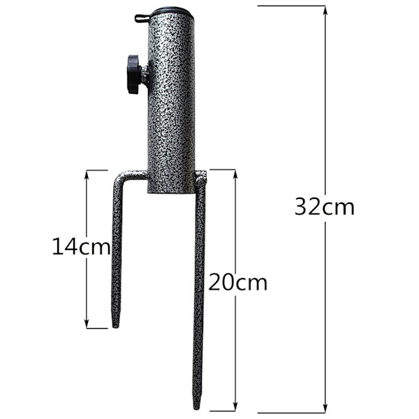 Paraplyholder, Plænespyd Paraplyholder, Udendørs Paraply Jordsokkel, Paraply Jordsokkel (Plænespydholder til Strandfiskeri Have)