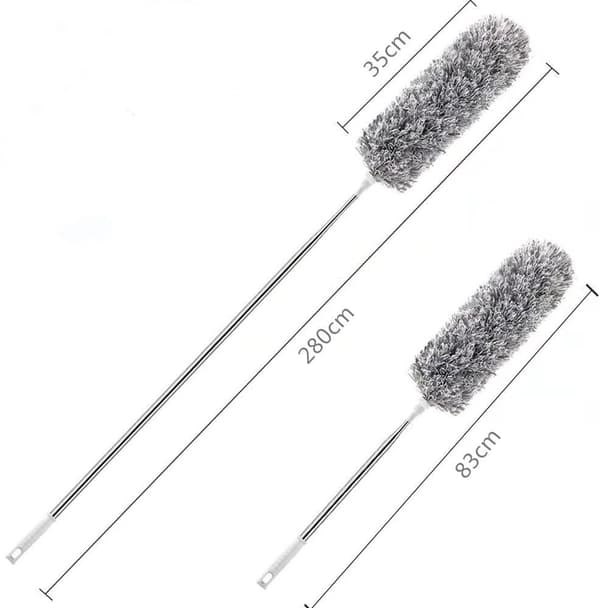Utvidbar lang teleskopisk støvkost - 90° kickable( 2.8m
