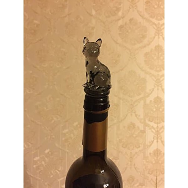 Vinflaskepropp for champagne og drikke (svart katt)