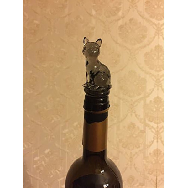 Vinstop til champagneflasker (sort kat)