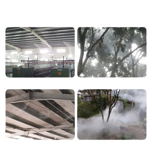 Patio Fogger, Misting System Utomhus Patio Bevattningskit Mikroflödesdroppsats för (10)