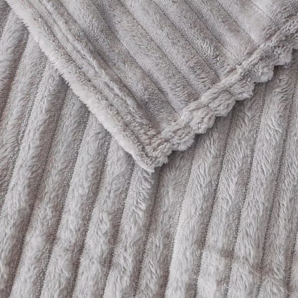 Sofa tæppe - Tæppe 150x200 Sofa kast, Fåre grå Sofa tæppe 2 personer Blødt og varmt
