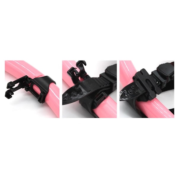 Dykmask Snorkel Set Vuxen Stor Ram Silikon Mask Simning Snorkling Mask Dykmask (Transparent Lila)