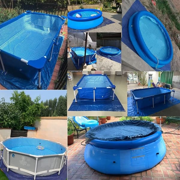 Swimmingpool-dæksel (400*211CM/13.12*6.92FT)