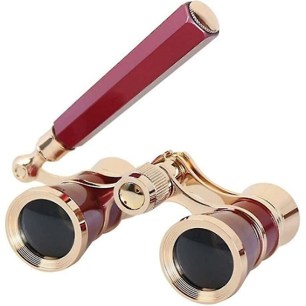 1 stk., brille tvillinger, mini brille tvillinger med, rød, 3x25