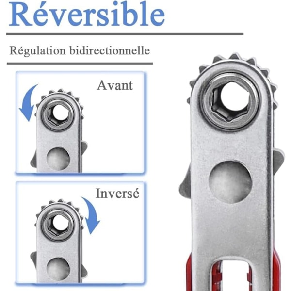 2 stk. mini klikknøkkel, skrallemagnetisk skrutrekker 1/4 \"utradisjonell skrutrekker reversibel kolbe med flatt hode og hodeliftmoment polstret for reparasjon f
