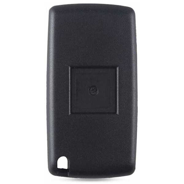 Nøglehus kompatibelt med Peugeot 107 207 307 308 407 2 knapper CE0536 blad uden rille batteri i LO-Ron hus