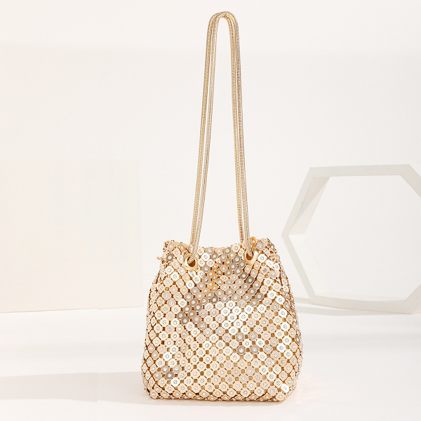 15x10x15cm - Aften clutch taske med rhinsten til kvinder
