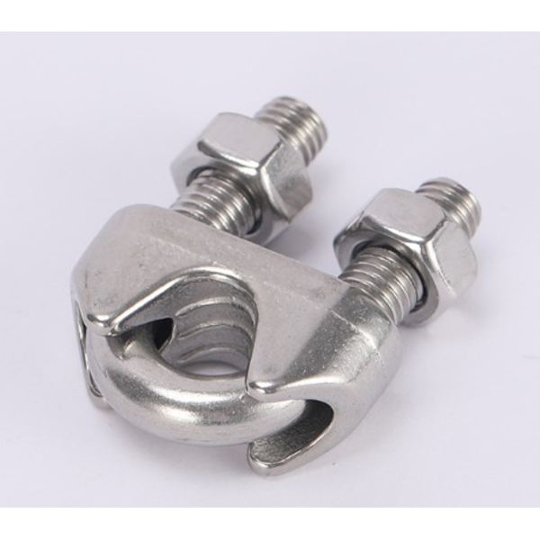 10 stk M4 Yoke Kabelklemmer 304 Rustfritt Stål U-Klemmer for Klemmende Stålkabler for Industri, etc