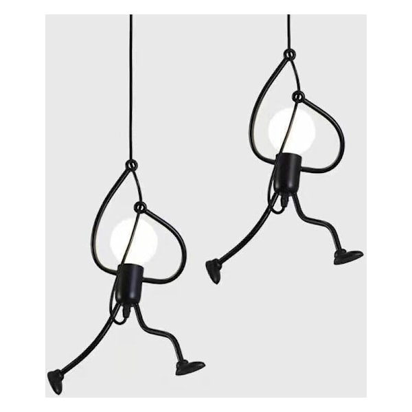 Modern hängande kreativ järnfigur tecknad design hänglampa för barn sovrum sängbord vardagsrum loft