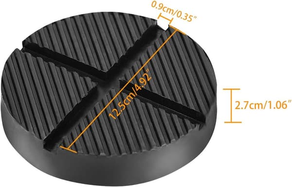 Jack Pad Gummiblok Stativ Buffer Jack Bil Lift, Sort (4 stk.)