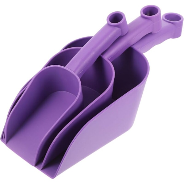 Violett 3-delars Trädgårdsspade SKOPA Trädgårdsodlingskit Trädgårdskit Inomhusväxter spade för att bredda plast trädgårdsland spade