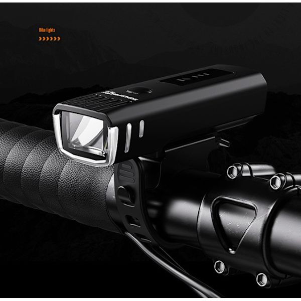 Sykkellykt, IPX6 vanntett sykkellys, USB-C hurtiglading, 200 lumen, høyeffektiv LED-sykkellys.