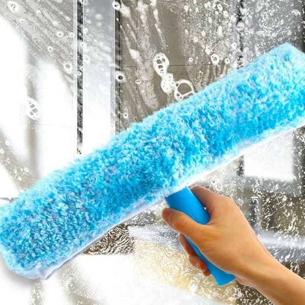 Bredd 30cm 2st Professionell glasrakel med mikrofiberborste