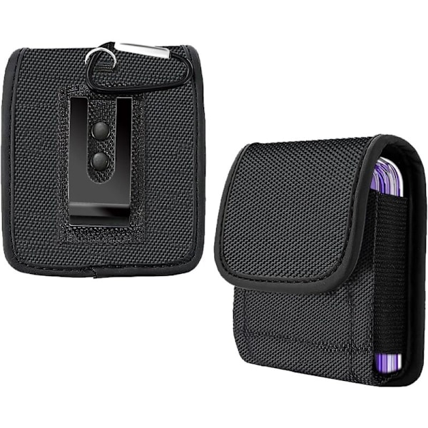 Skyddsfodral för mobiltelefon med bältesklämma för Samsung Galaxy Z Flip/Z Flip 5G/Z Flip 3 5G (Oxford canvas)