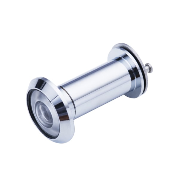 200° panoramisk optisk tittöga för standarddörr i zinklegering (silver) 4 stycken