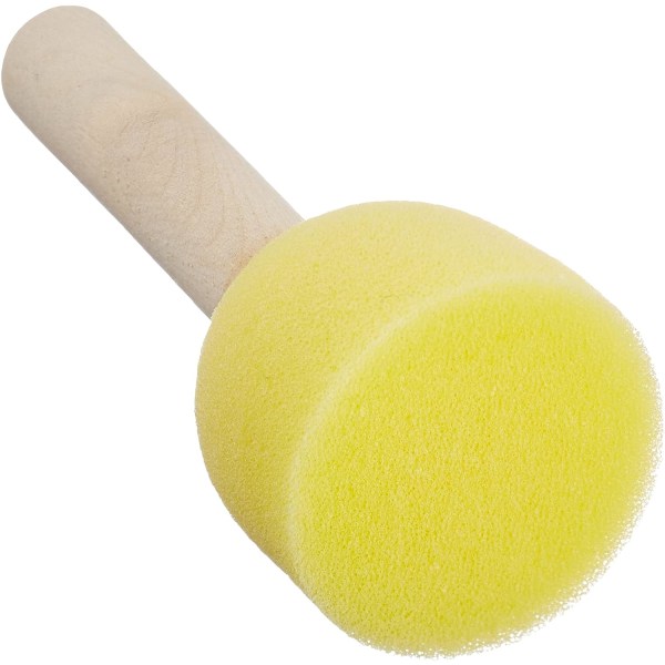 Set of 4 universal foam brushes suitable for almost all paints Diameter 13, 20, 30 and 40 mm