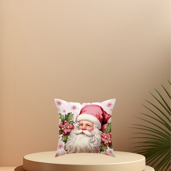 Juleputetrekk 45*45cm Gårdshus Juledekorasjon Julenissen Feriedekorasjon Hjem Sofa Pudeboks