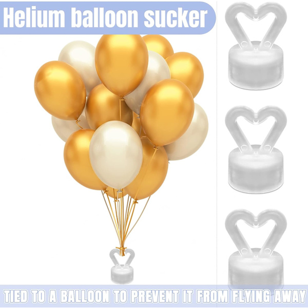 10 helium-ilmapallon painoa, muoviset ilmapallon painot, helium-ilmapallon painokartiot, toistuva käyttöpaino, hääjuhlaan syntymäpäiväkoristeluun