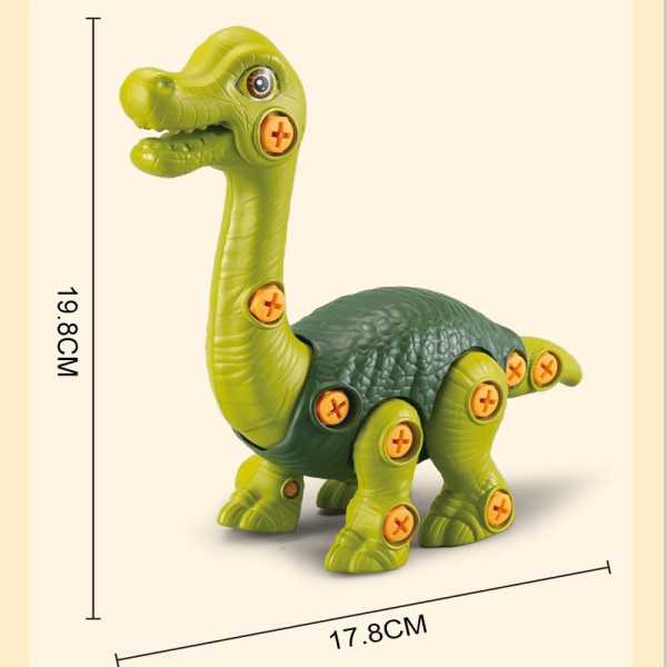 Dinosaur leke for 3 4 5 6 7 8 år gammel gutt, demontert dinosaur leke for 3 - 5 5 - 8 barn bygge leke med elektrisk drill, julefest bursdag
