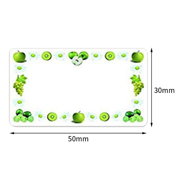 1 rulle/250 stk. krukkeetiketter, fødevare-fryseetiketter selvklæbende marmeladeglasetiketter 5 x 3 cm etiket