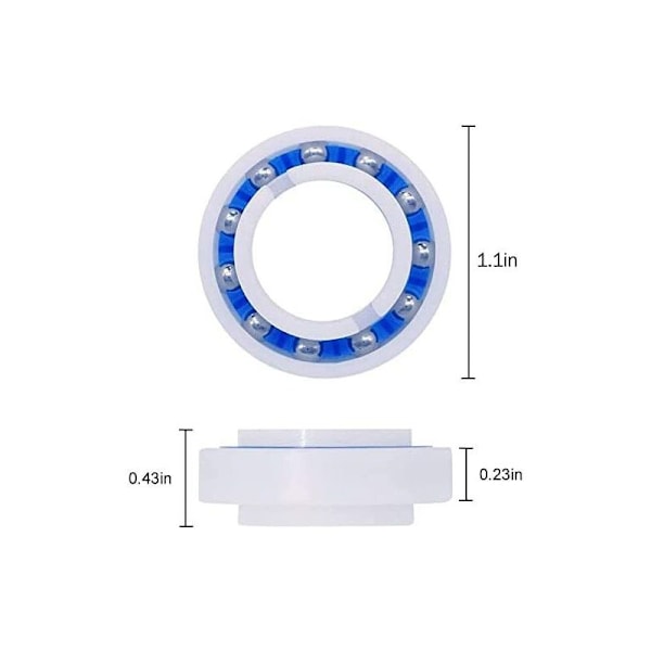 Sett med 2 tilpassbare kulelager for 180 ROBOT ROBOT CURCH CURCUTER, DIMENSJONER: Utvendig 2,8 cm, innvendig 1,5 cm