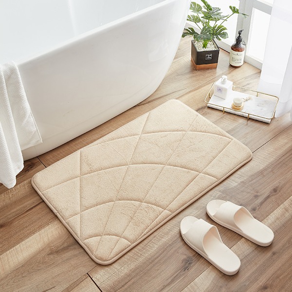 Imeytyvä lattiamatto, liukumaton matto kylpyhuoneen ja wc:n sisäänkäynnille (Khaki, 40*60CM)