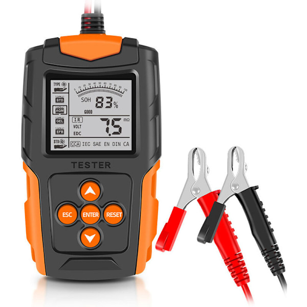 12 V/24 V bilbatteritestare - Bilbatteritestare - Billaddningssystem - Digitalt testverktyg - Bilbatterianalysator - Batteritestare för