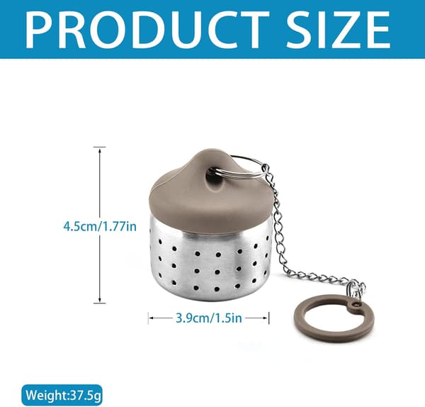Teinfuser til løs te, 2-pak rustfrit stål te-si, te-kugle-si, te-infuser