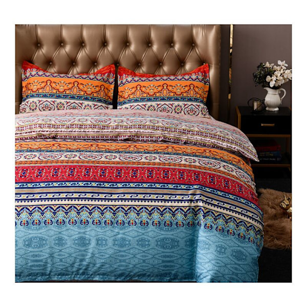 Matelassé Boheme Dobbelt 3-delt Matelassé Patchwork Vendbar Blød Vendbar Blød Soveværelse I mikrofiber 220 240 cm