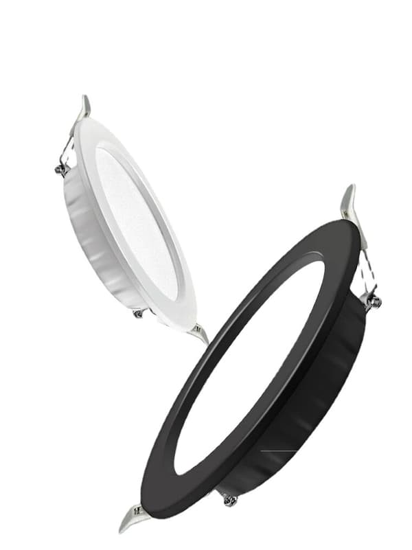 Sæt med 5 LED-indbyggede downlights, ultraflade paneler, 2,5 tommer, 7W [7 - 8,5 cm åbent hul], 6500k hvidt lys
