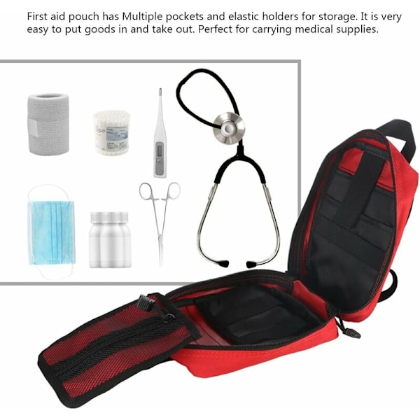 Taktinen lääkintäpakkaus, Tactical IFAK Medical Tactical Pocket Bag hätätilanteisiin (musta)