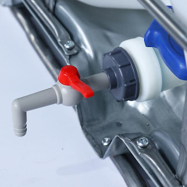Plast IBC Tank Adapter Trädgårdsslang Koppling Vattentank Slang Koppling Ersättning(60 tjocka tänder till 1 tum rätvinklig led (skicka råmaterial b