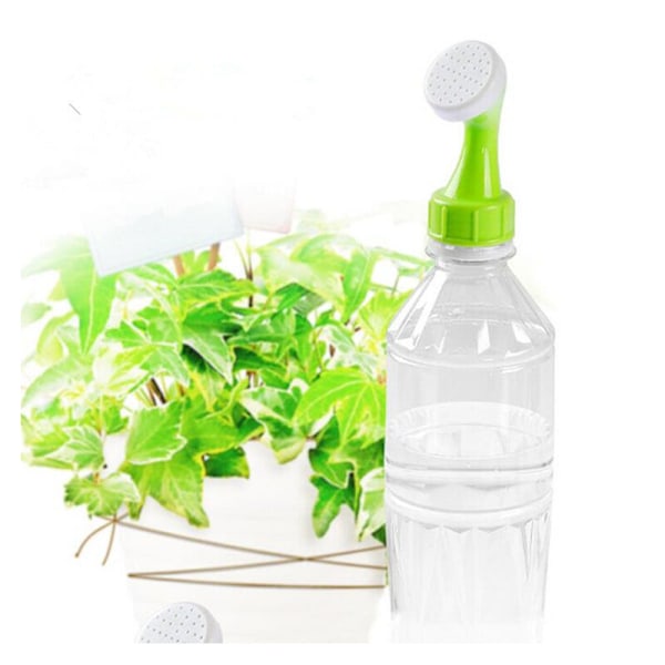 Set med 6 gröna vattningsmunstycken, mini-vattningsmunstycken, duschmunstycke i plast, trädgårdsvattningsmunstycken, portabla vattningsmunstycken, invändiga vattningsverktyg