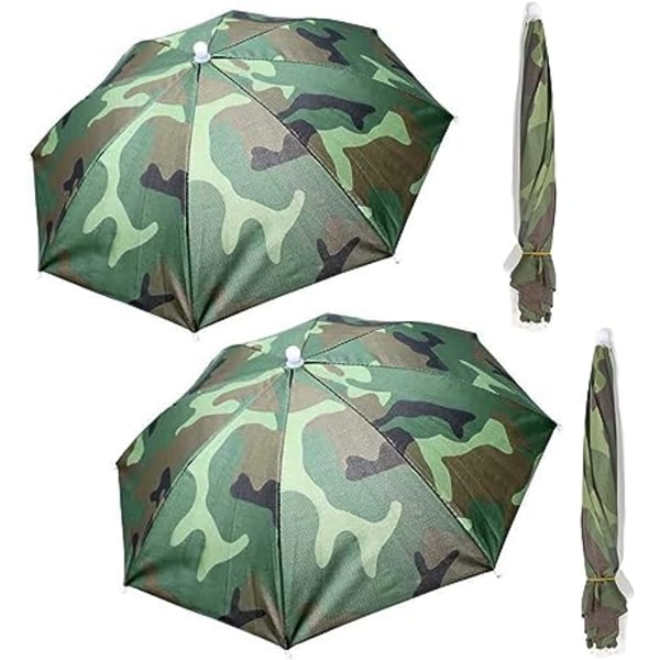 4-pack hopfällbar paraplyhatt för fiske Sol Regn Fiskehänder F