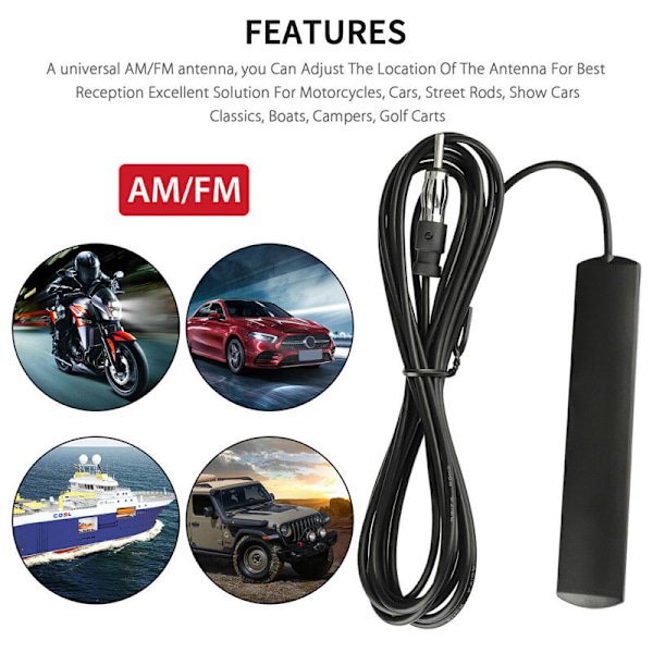 CCYKXA ANT - 309 Antenne Patch Radio Bil Antenne Patch D’Annenne Dab Bilantenne patch, radioforsterker, FM-antenne.