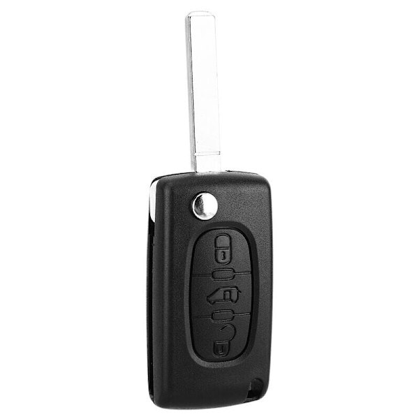 3-knapps bilfjernkontroll nøkkel fob etui deksel skall for Peugeot Citroen
