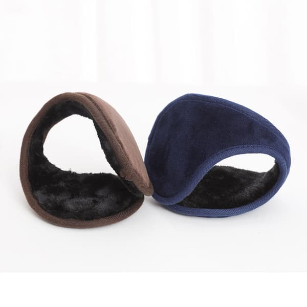 Unisex hopfällbara öronvärmare, polarfleece, 2 vinteröronmuffar