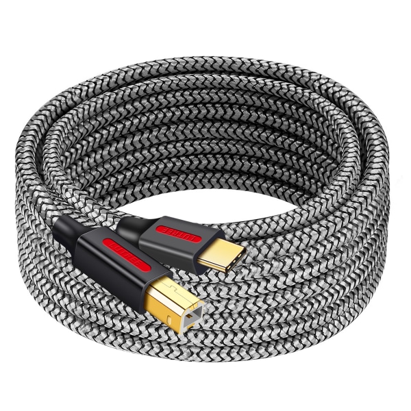 Type-C - USB 2.0 BM -neliöportin tulostuskaapelin jatkokappale kannettavalle puhelimelle tulostuskaapeli datakaapeli