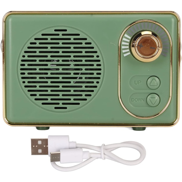 Mini Bluetooth-kaiutin, 5W kaiutin, 6 tunnin akun kesto, Retro Bluetooth-kaiutin, Vintage, 10m lähetysetäisyys, Leirintäkoriste (Vaaleanpunainen)