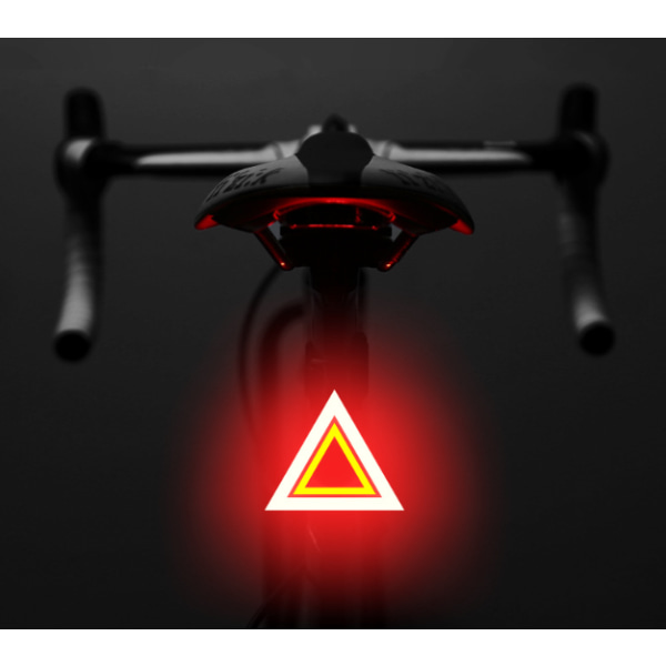 Le triangle cykellygter XLite100 cykelbaglygte USB genopladelig cykelbaglygte 5 lysstyrketilstande Kraftig LED cykellys Impe