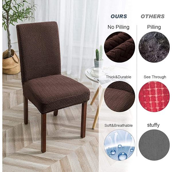 4 stk. ternet jacquard stolebende universal universal stolebende